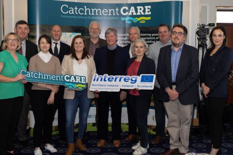 CatchmentCARE Project Team along with Ella McSweeney, Irish Food and Farming Journalist and Joe Mahon, Guest Speaker